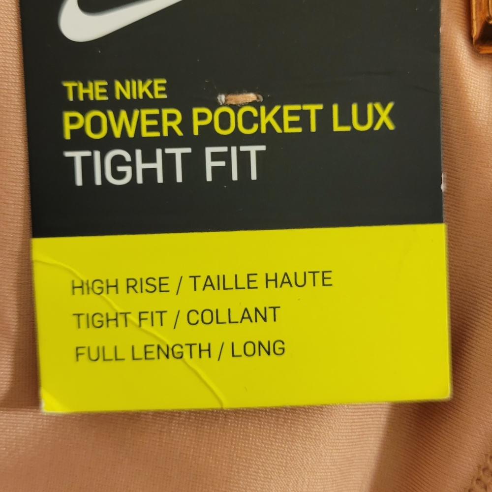 NIKE Tech Pack Power Pocket Lux High-Rise Training  Rose Gold Pink XXL - Picture 3 of 4